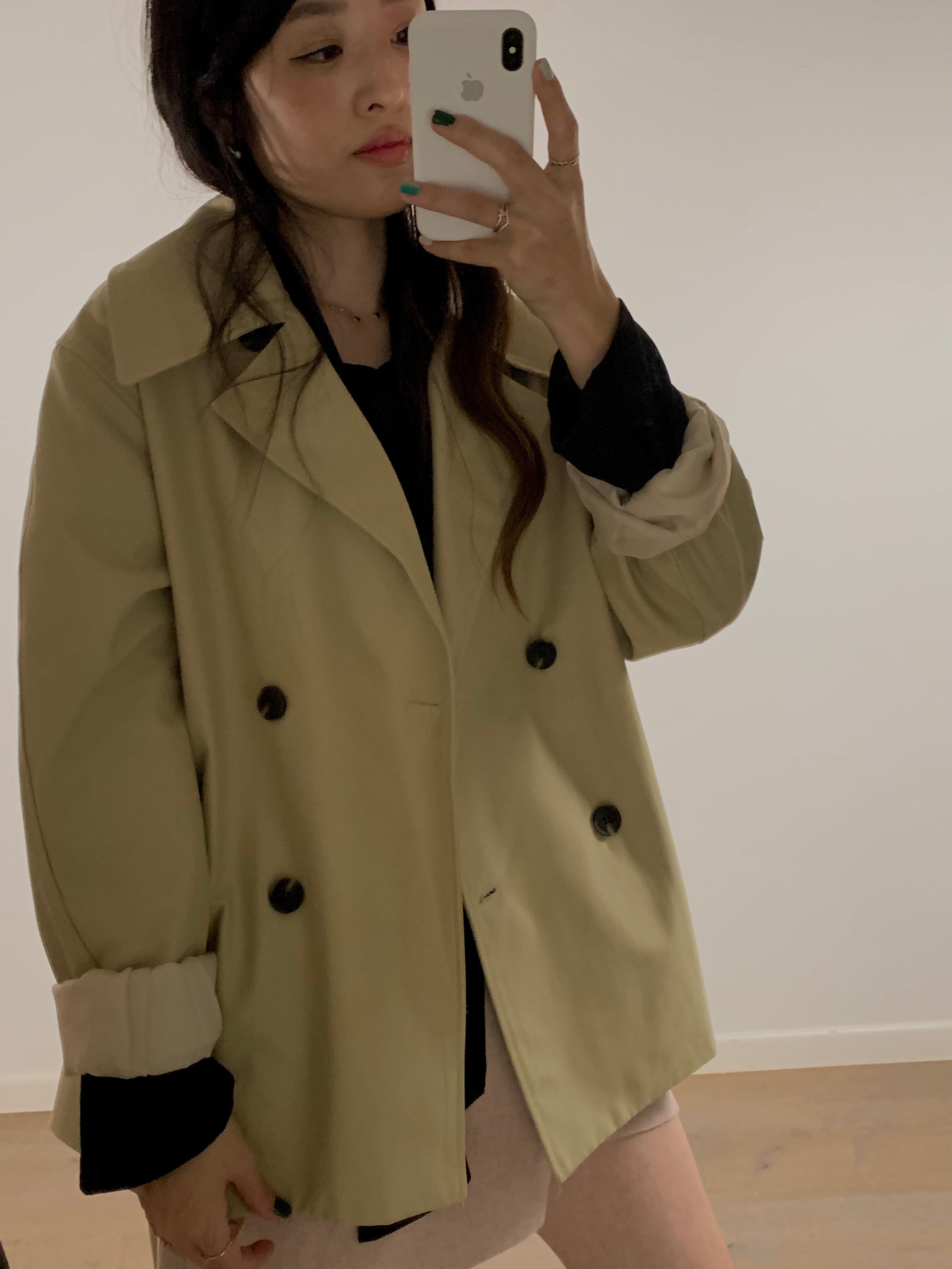 Half discount trench coat